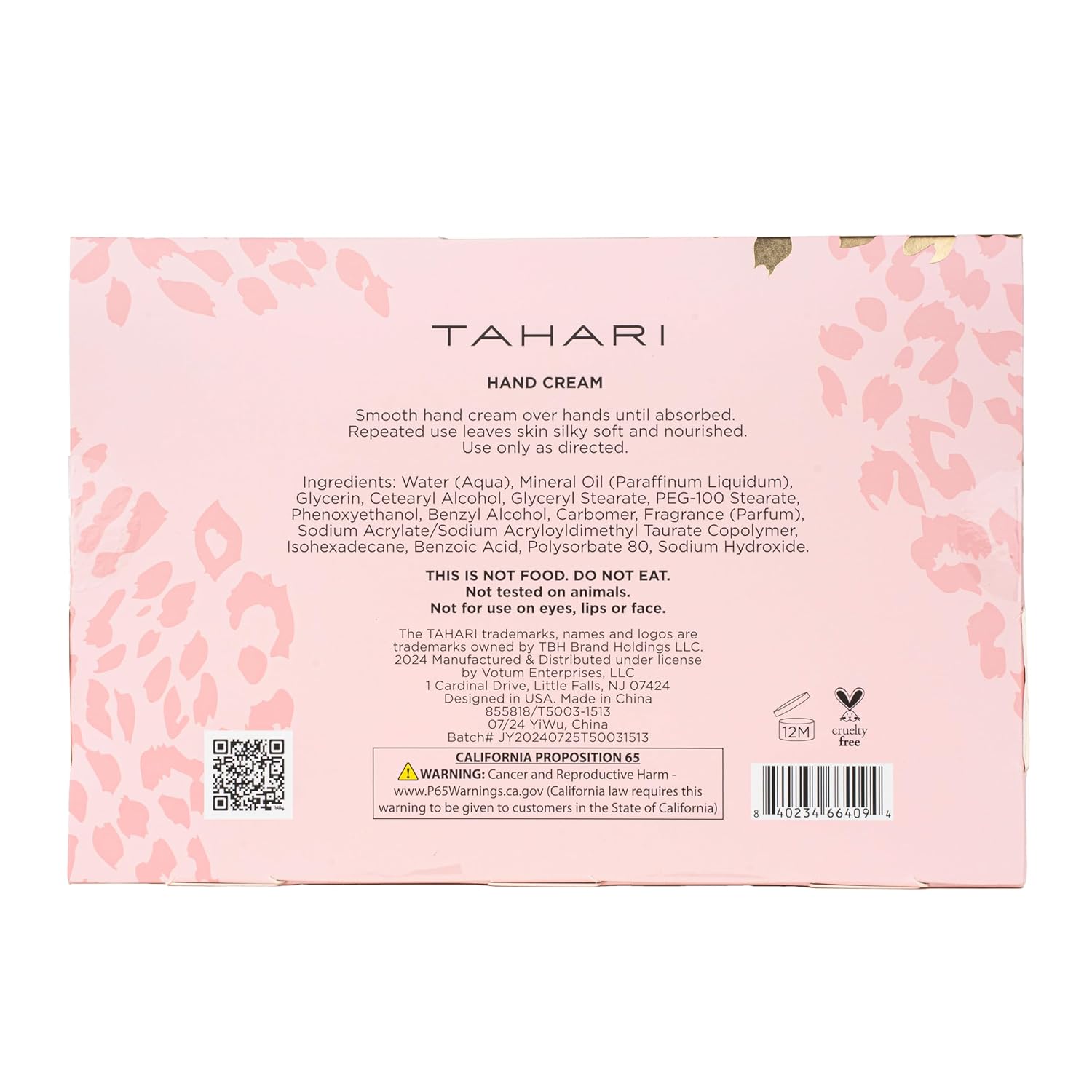 VOTUM Tahari Travel-Size Hand Lotion Gift Set for Women - 3-Piece Vanilla, Peony, Lavender Soothing Skincare - Image 3