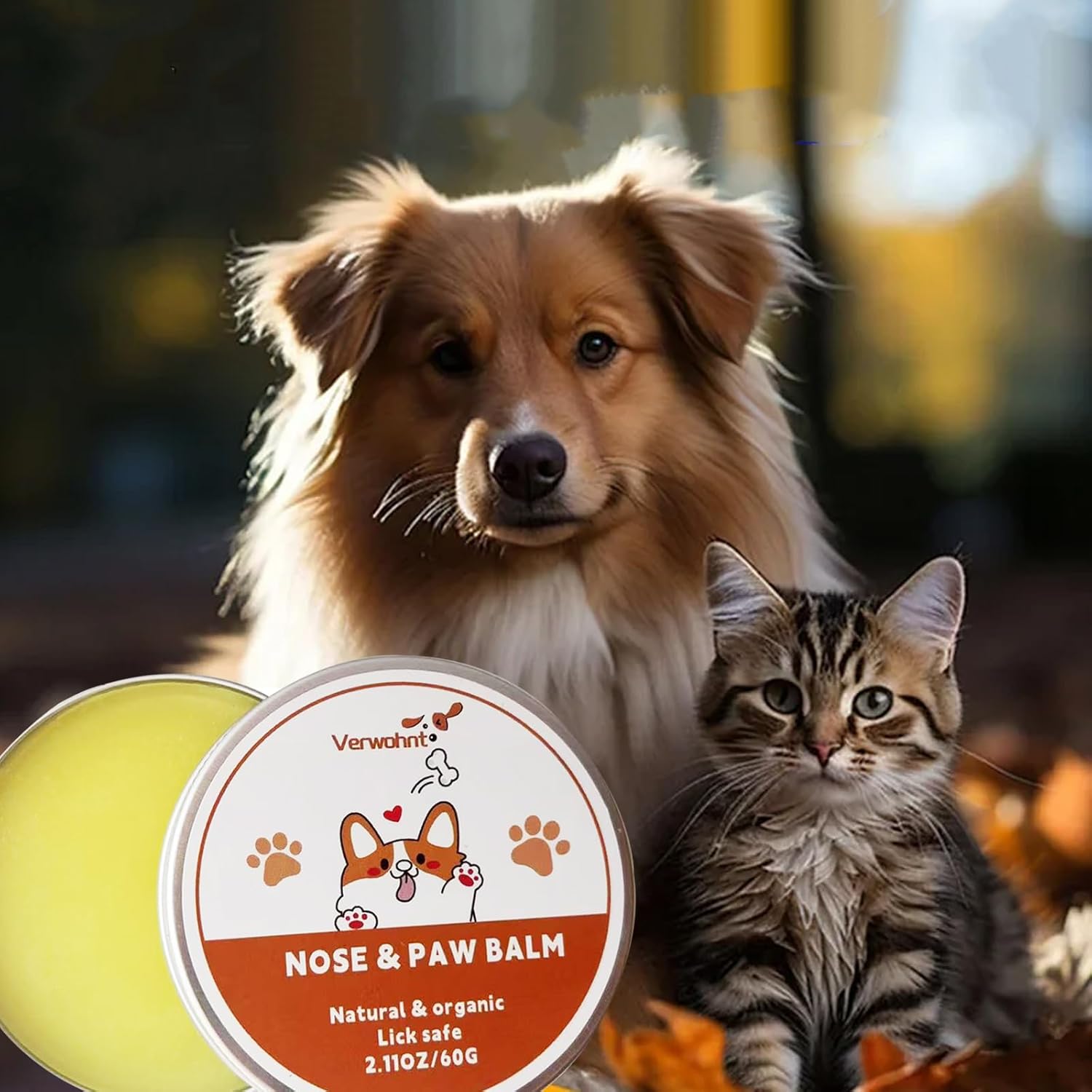 Lick Safe Paw Balm for Dogs and Cats, 2 oz Moisturizer for Dry Nose and Cracked Paws - Image 5