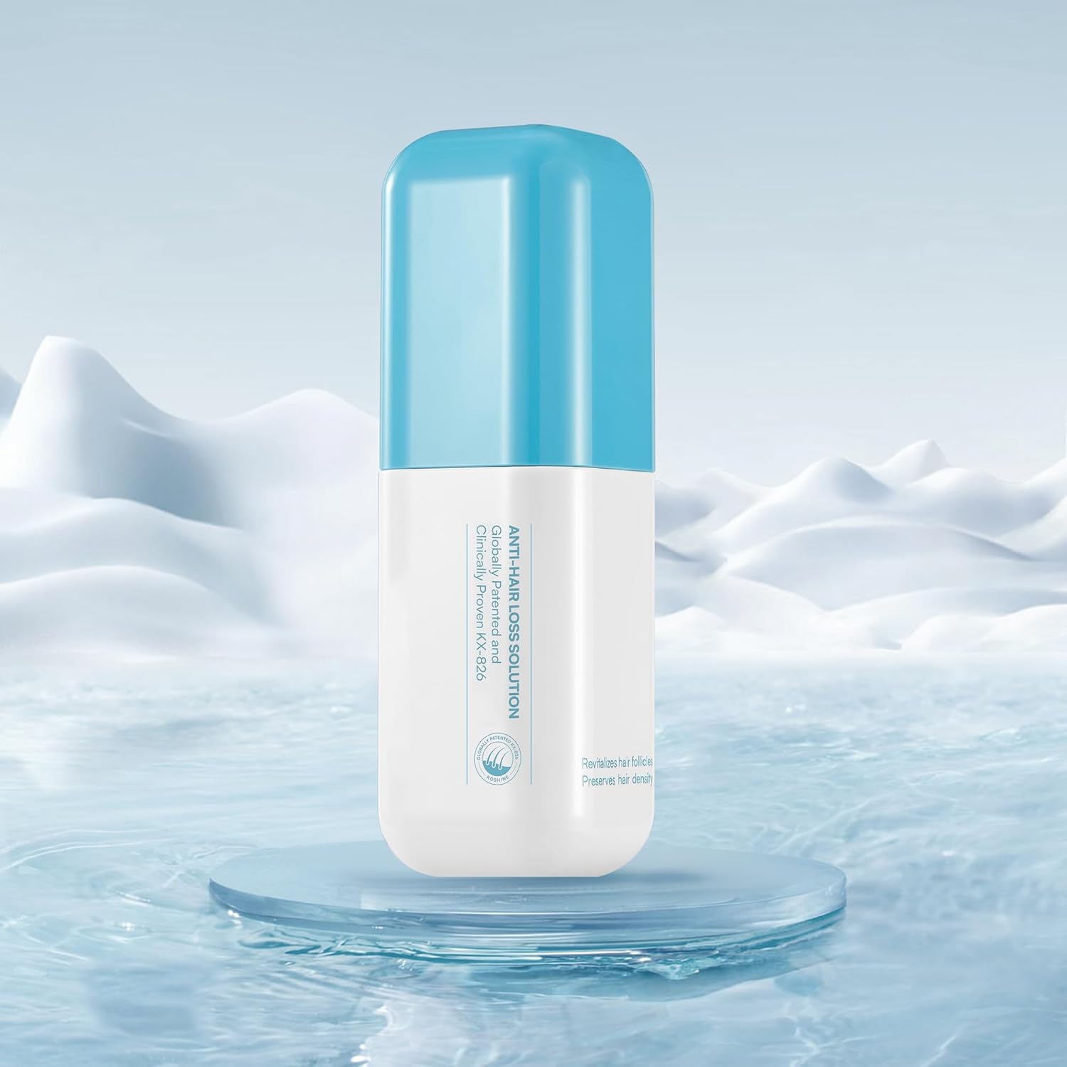 0.5% KX-826 DHT Blocker Hair Thickening Growth Products,3 Days Oil Control 1-2 Weeks Hair Loss Reduction 4-6 Weeks New Hair Visible,Hair Growth Spray Regrowth Treatments Men&Women (blue)