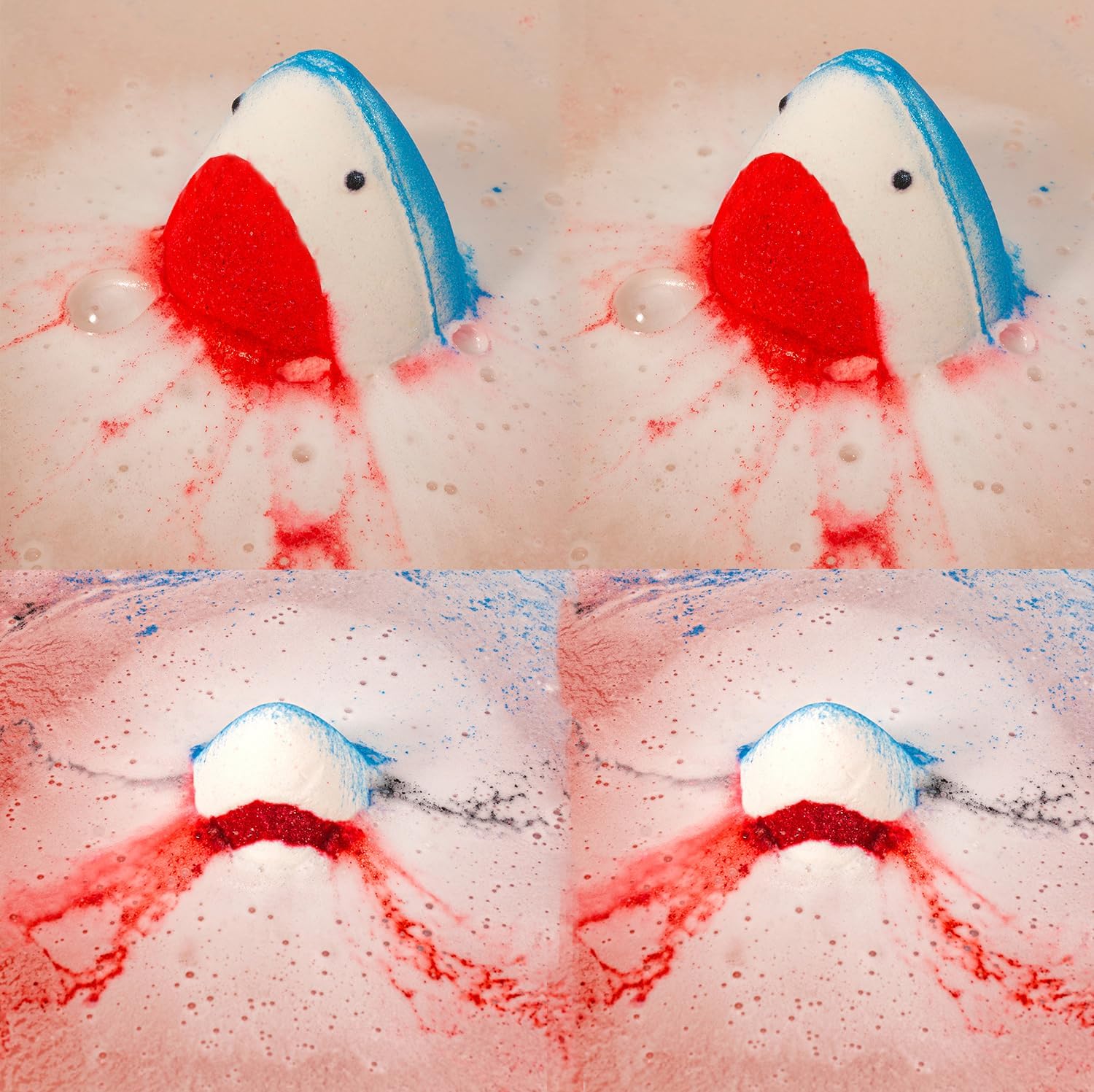 Shark Surprise Bath Bombs for Kids Sea Animal Toys Inside Natural Organic Multicolored Bubble Bath Gift Set - Image 3