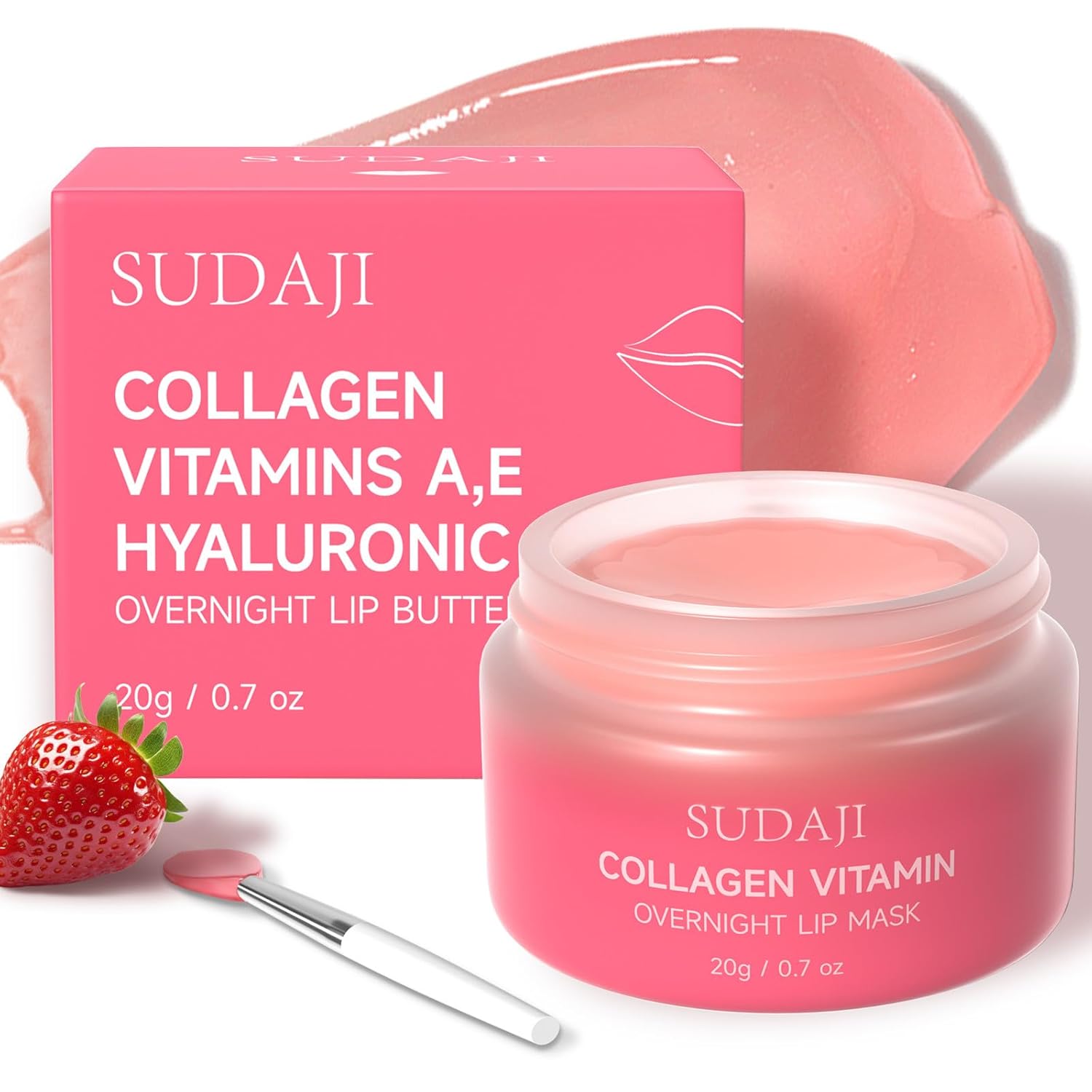 Collagen Hydrating Lip Mask with Hyaluronic Acid and Aloe Vera, 15g - Image 6