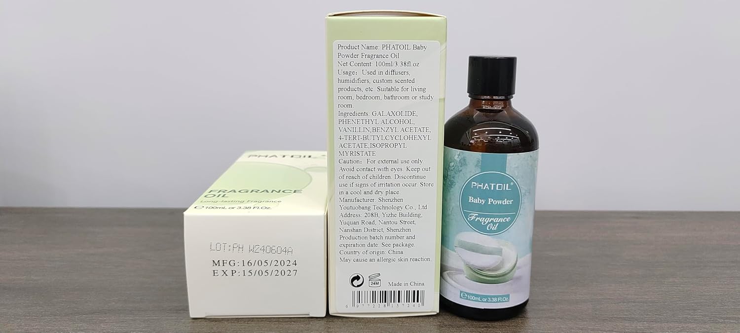 Baby Powder Fragrance Oil 3.38 Fl Oz 100ml for Diffusers, Candles, Soap Making - Image 8