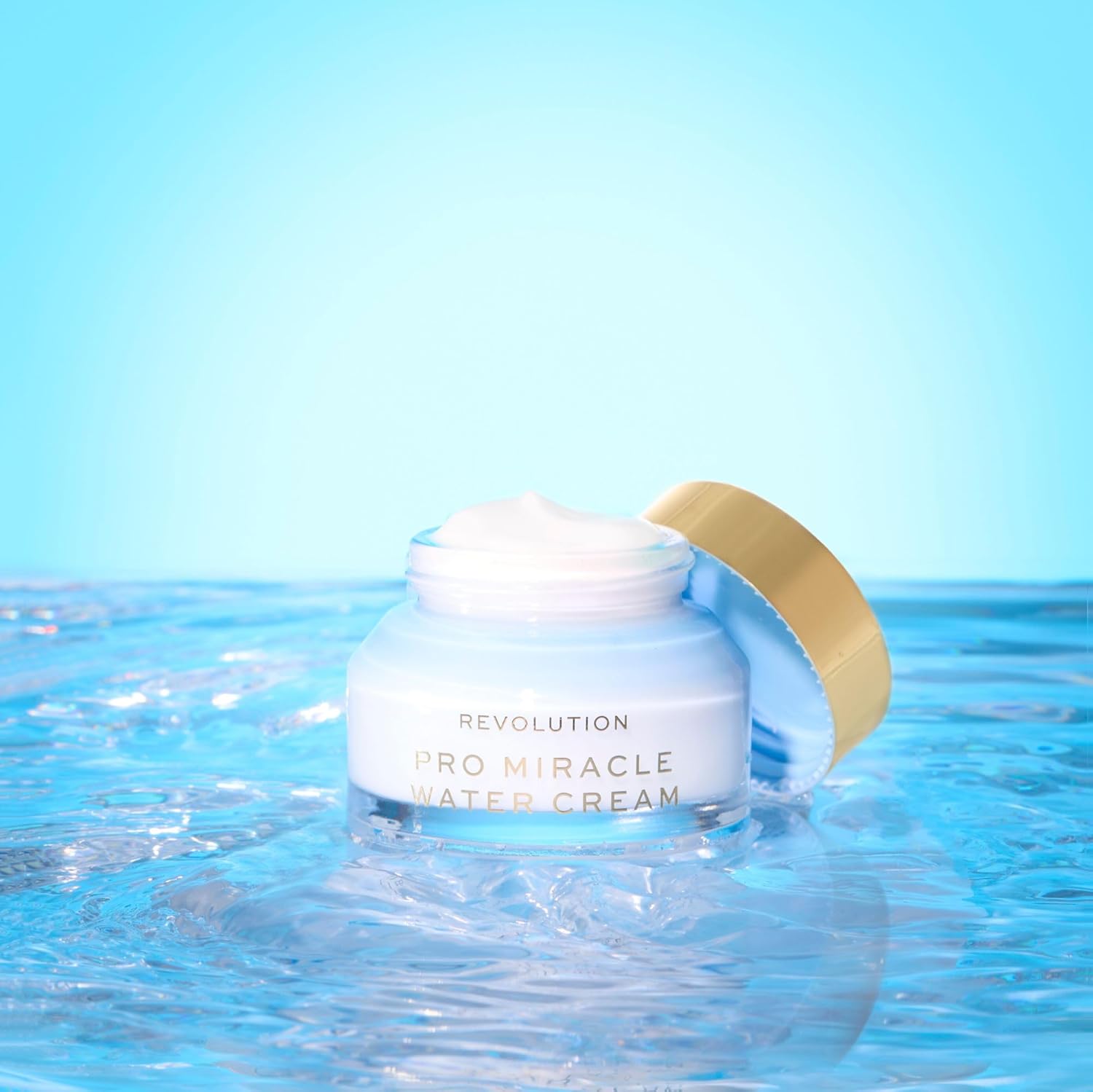 Revolution Pro Miracle Water Cream, Dermatologist-Recommended Hydrating Moisturizer & Water Gel Cream with Hyaluronic Acid & Niacinamide, Vegan & Cruelty-Free, 1 oz - Image 2