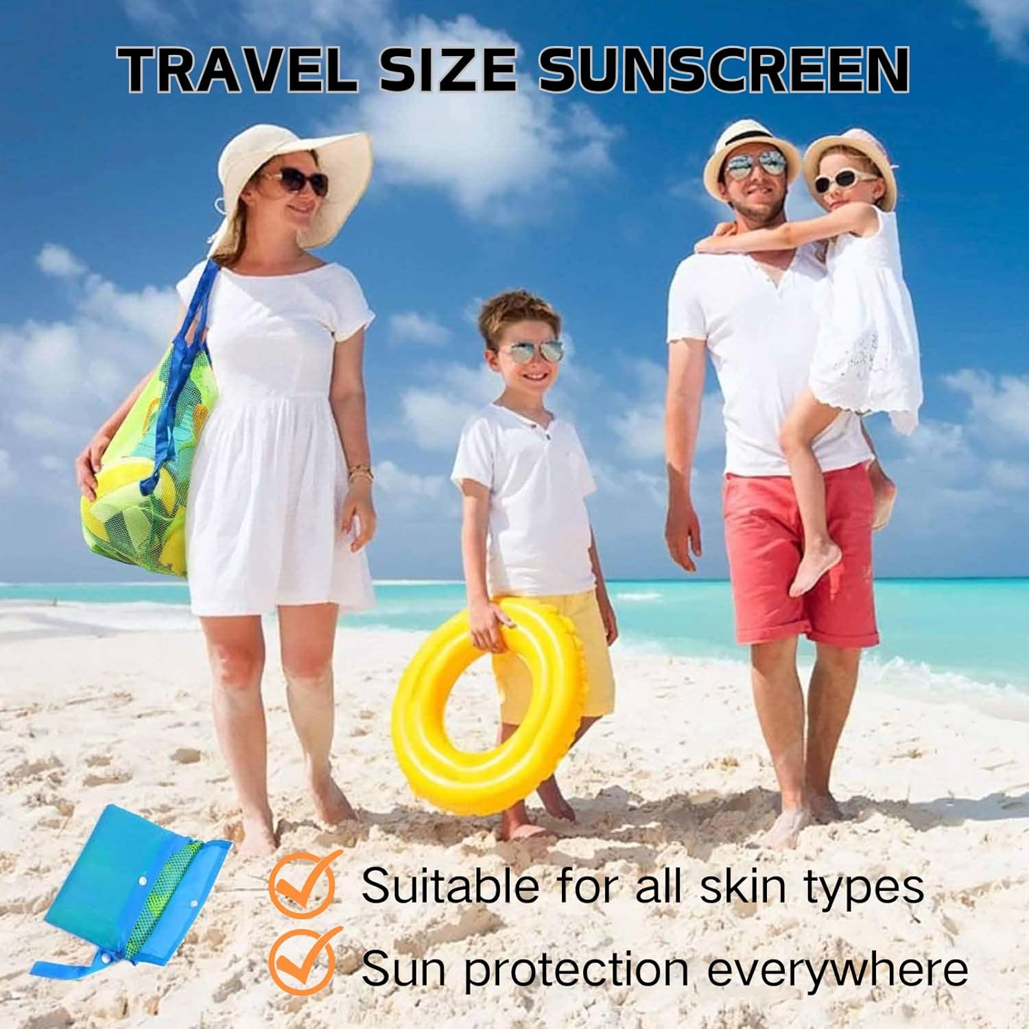 Travel Size SPF 30 Oil-Free Waterproof Sunscreen Face Moisturizer for All Skin Types - Image 7