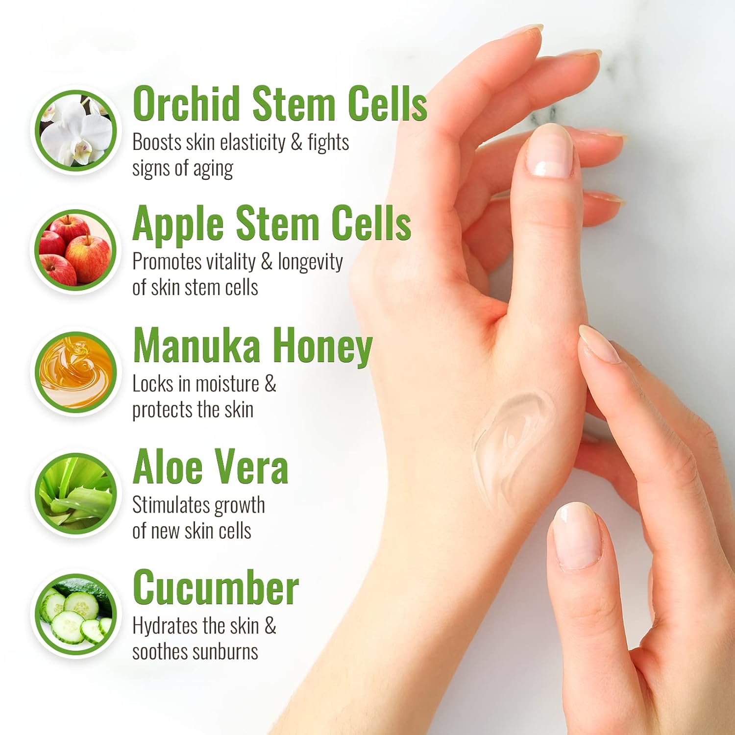 Wild Naturals 100% Pure Aloe Vera Gel with Manuka Honey – Organic Gel for Sunburn Relief, Acne, Scars & Dry Scalp – Moisturizing Gel for Face, Hair & Body - Image 3