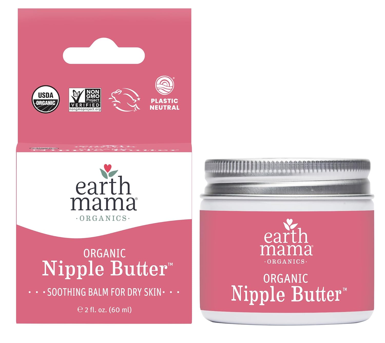 Earth Mama Nipple Butter and Diaper Balm 2-Piece Set for Breastfeeding & Baby Care - Image 6