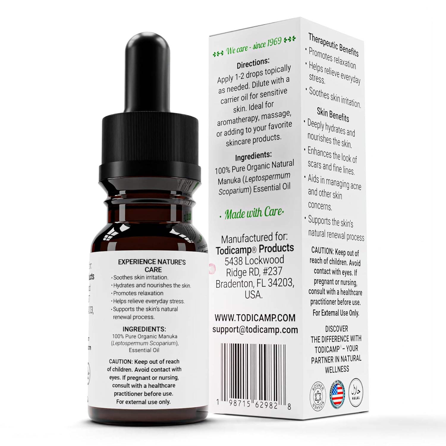 100% Pure Manuka Oil from New Zealand | Therapeutic-Grade Essential Oil for Wound Care, Skin Soothing, Nail & Scalp Health | Organic, Undiluted, Cold-Pressed Manuka for Face, Hair & Body - Image 2