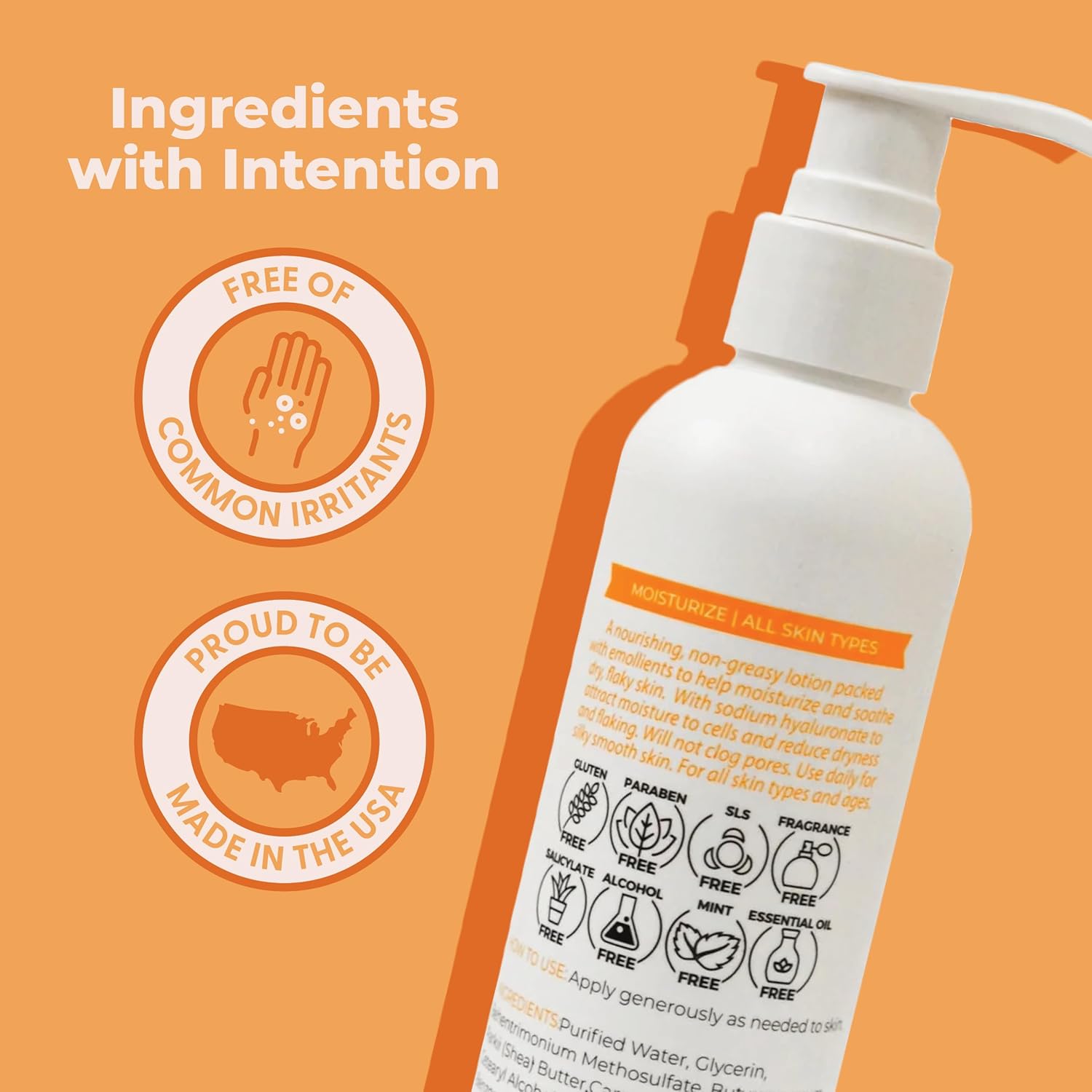 Cleure Body Lotion for Sensitive Skin - Daily Moisturizer with Shea Butter & Vitamin E - Fragrance Free, Gluten Free, Paraben Free (8 oz, Pack of 1) - Image 3