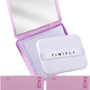 Oil Blotting Paper - 300 Sheets w/Mirror, Puff & Refills, Absorbs Excess Face Oil, Controls Shine, Gentle for Makeup Use