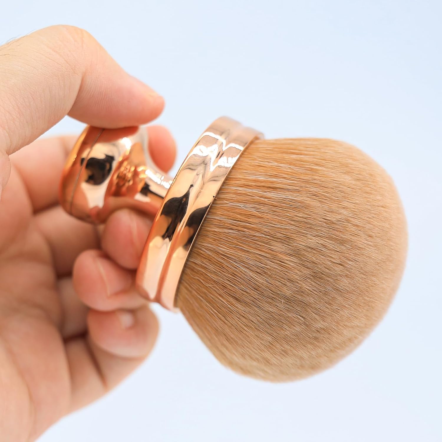 Extra Large 74mm Wide-Head Kabuki Body Makeup Brush for Flawless Self Tanner Application with Drawstring Bag - Image 5