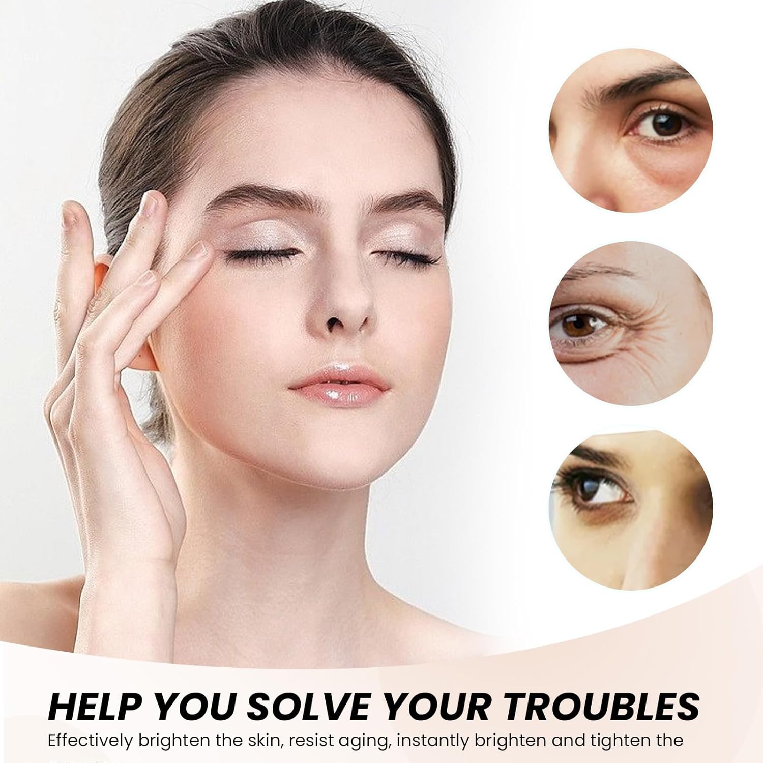Instant Firming Eye Cream for Under Eye Bags, Dark Circles, Puffiness, 1 oz - Image 3