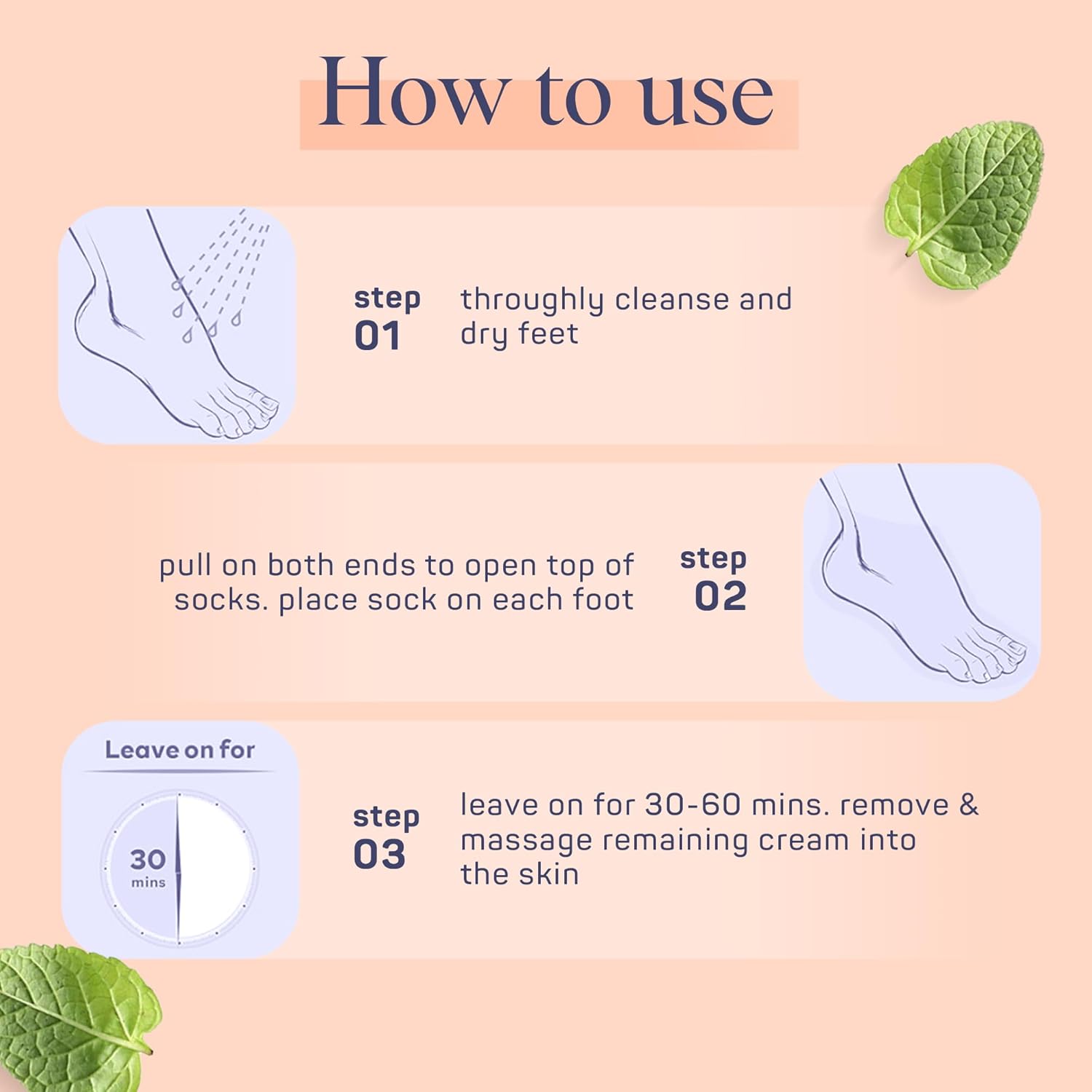 SpaLife Softening Care Foot Sockies (8-Pack) - Spearmint & Tea Tree Oil, Exfoliating Pack for Healthy Feet, Intensive Repair, Callus Remover Sockies, Dry Skin Solution, Moisturizing Foot Treatment - Image 7