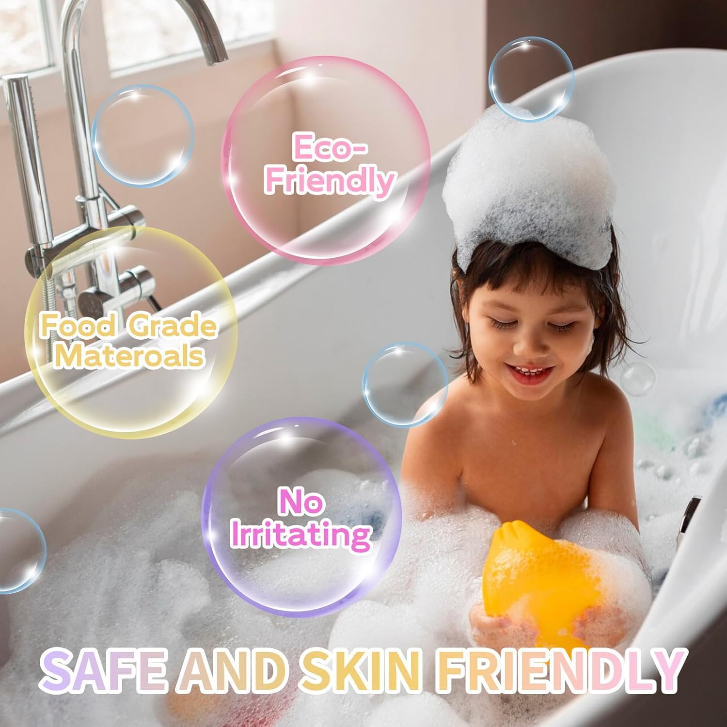 6 Pieces Donut Bath Bombs Gift Set for Kids - Scented Spa Bath Ball Fizzies with Surprise Bracelets Inside, Essential Oils, Moisturizing Bath Treats, Doughnut Princess Party Favors for Girls Women - Image 5