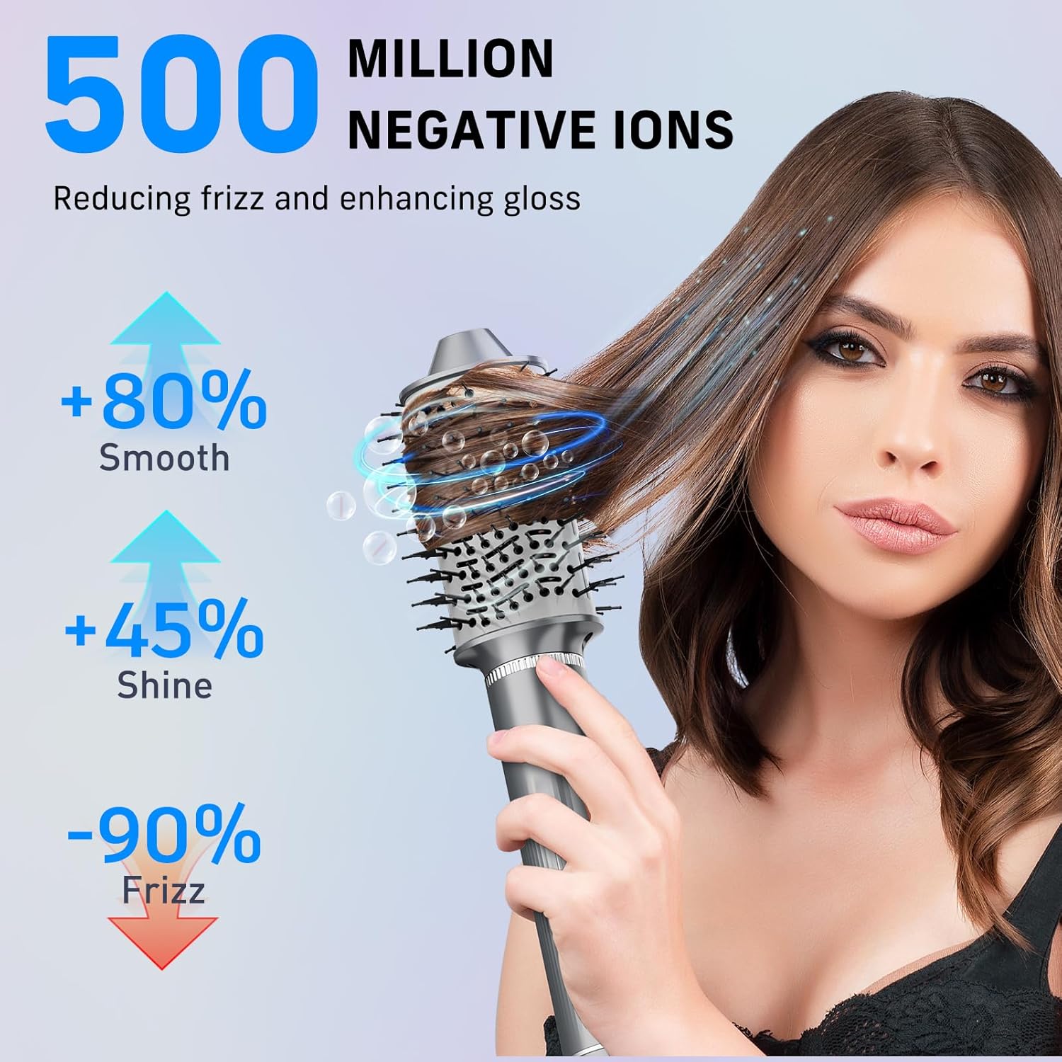 QUICO 5-in-1 Hair Dryer Brush for Women, 110,000 RPM Motor, Ionic Technology - Image 5