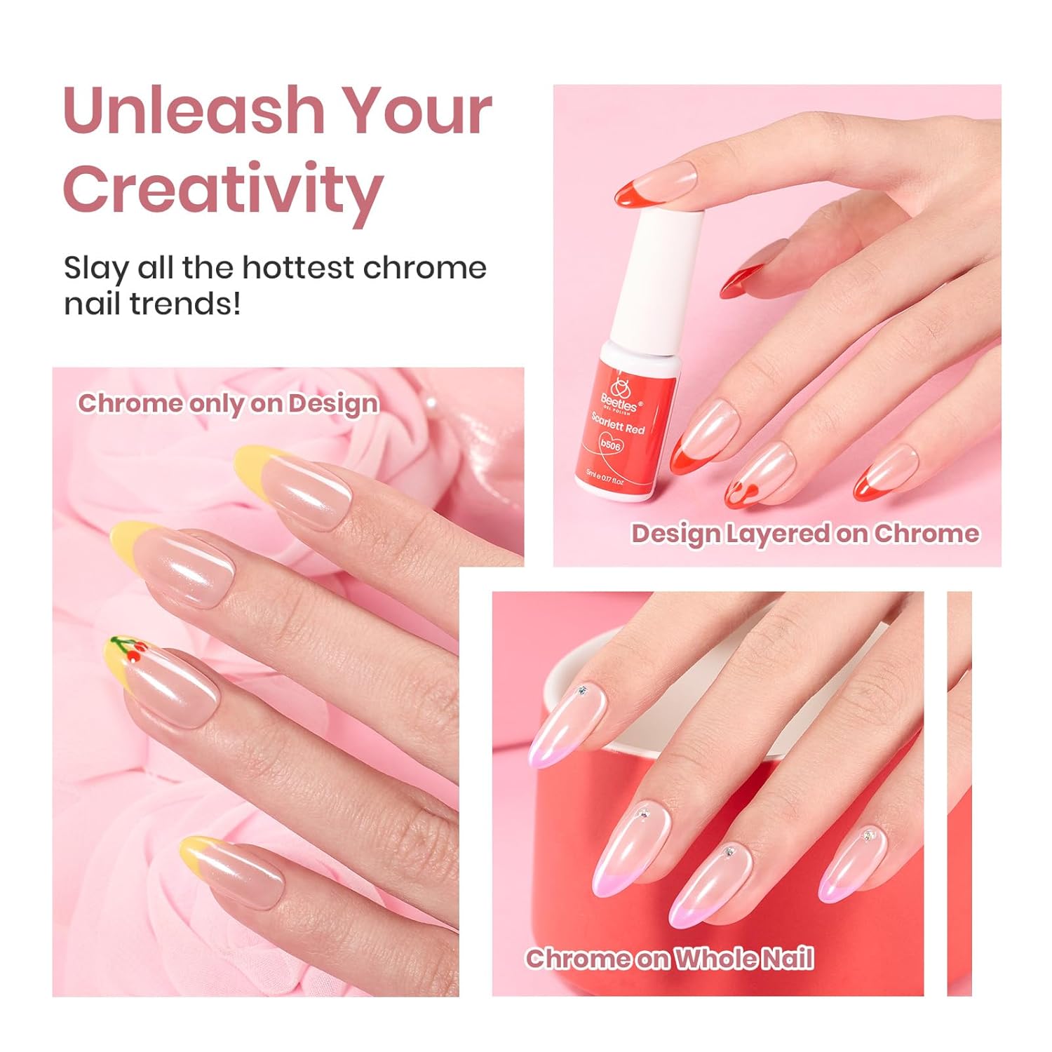 Beetles Pastel Gel Nail Polish Set French Tip Manicure Kit 15ml - Image 6