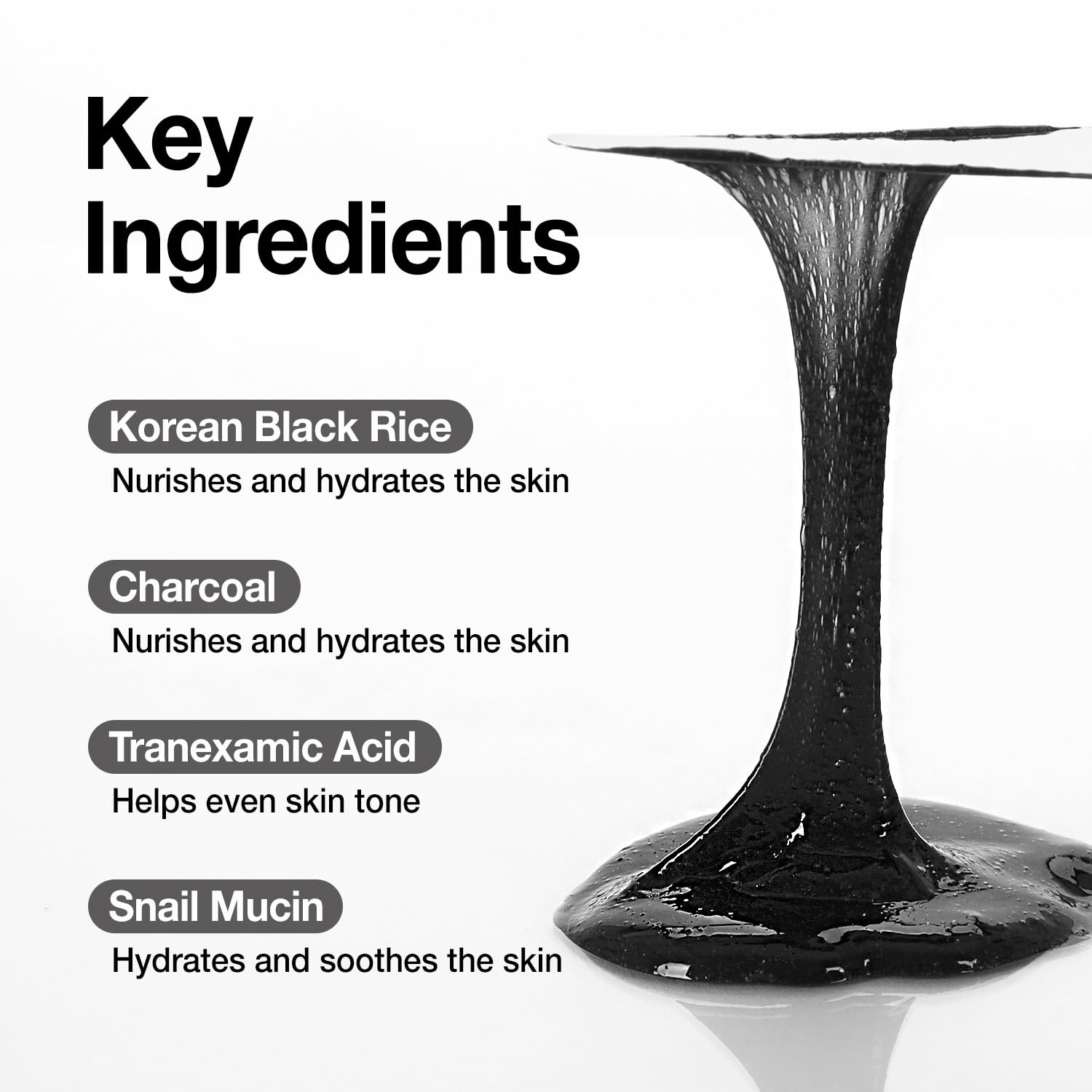 Coxir TXA Mucin Pore Mask Cleanser Foam Wash Charcoal Tranexamic Acid 120ml New - Image 4