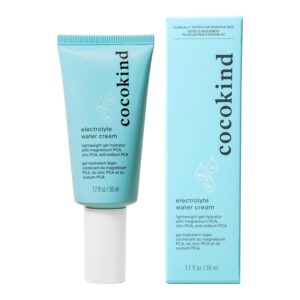 Cocokind Electrolyte Water Cream | Lightweight Water Gel Moisturizer | Balanced Hydrating Day Cream for All Skin Types | 1.7 Fl Oz