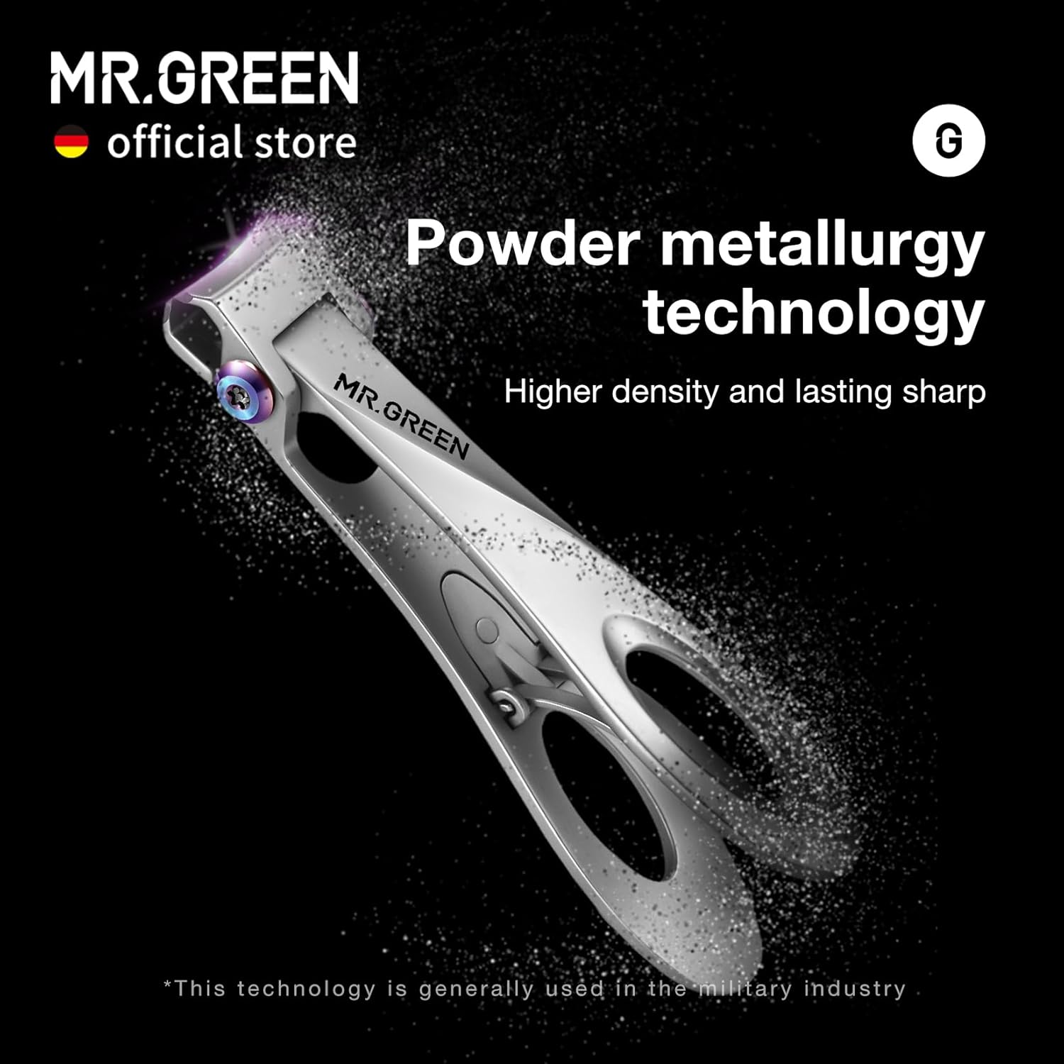 MR.GREEN Nail Clippers Wide Jaw Opening Stainless Steel Fingernail Clipper Thick Hard Toenail Cutter Manicure Scissors Tools (Nail Clipper (Large)) - Image 3