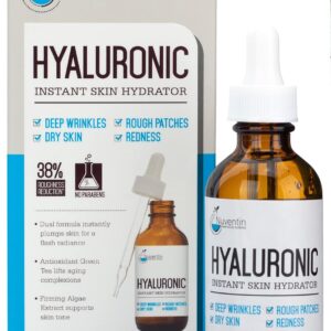 Hyaluronic Acid Serum Anti Aging Skin Care Facial Booster For Face - Hydro-Boost Moisturizer Booster W/Vitamin C & Vitamin E For Wrinkles, Fine Lines, Dark Spots, & Dry Skin, 1.75 Fl Oz