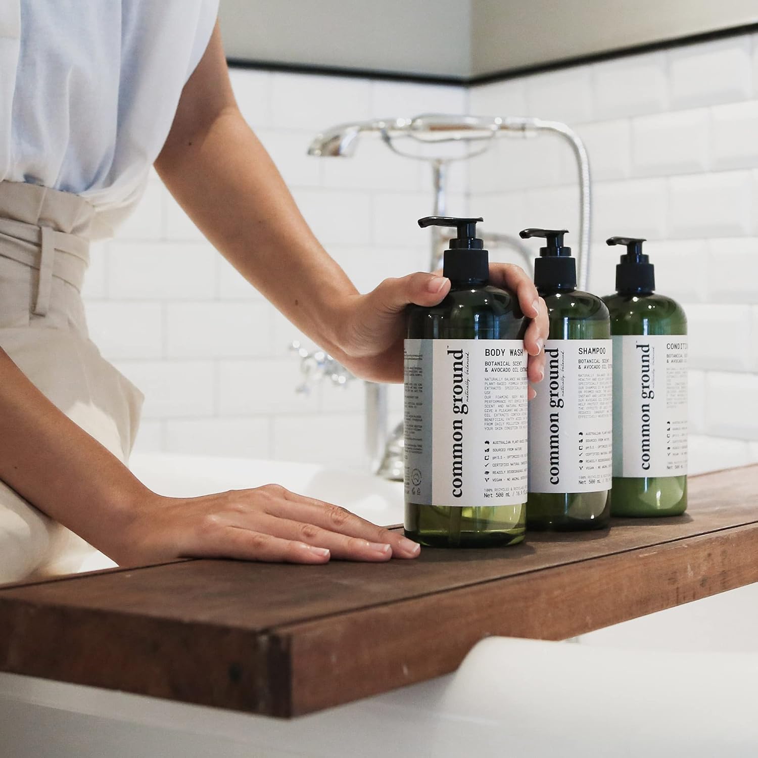 COMMON GROUND All Natural Body Wash - Paraben & Cruelty Free, Organic, Vegan, Plant-Based, Botanical Scent & Avocado Oil Extracts - All Skin Types, Men & Women, Sensitive - Image 5