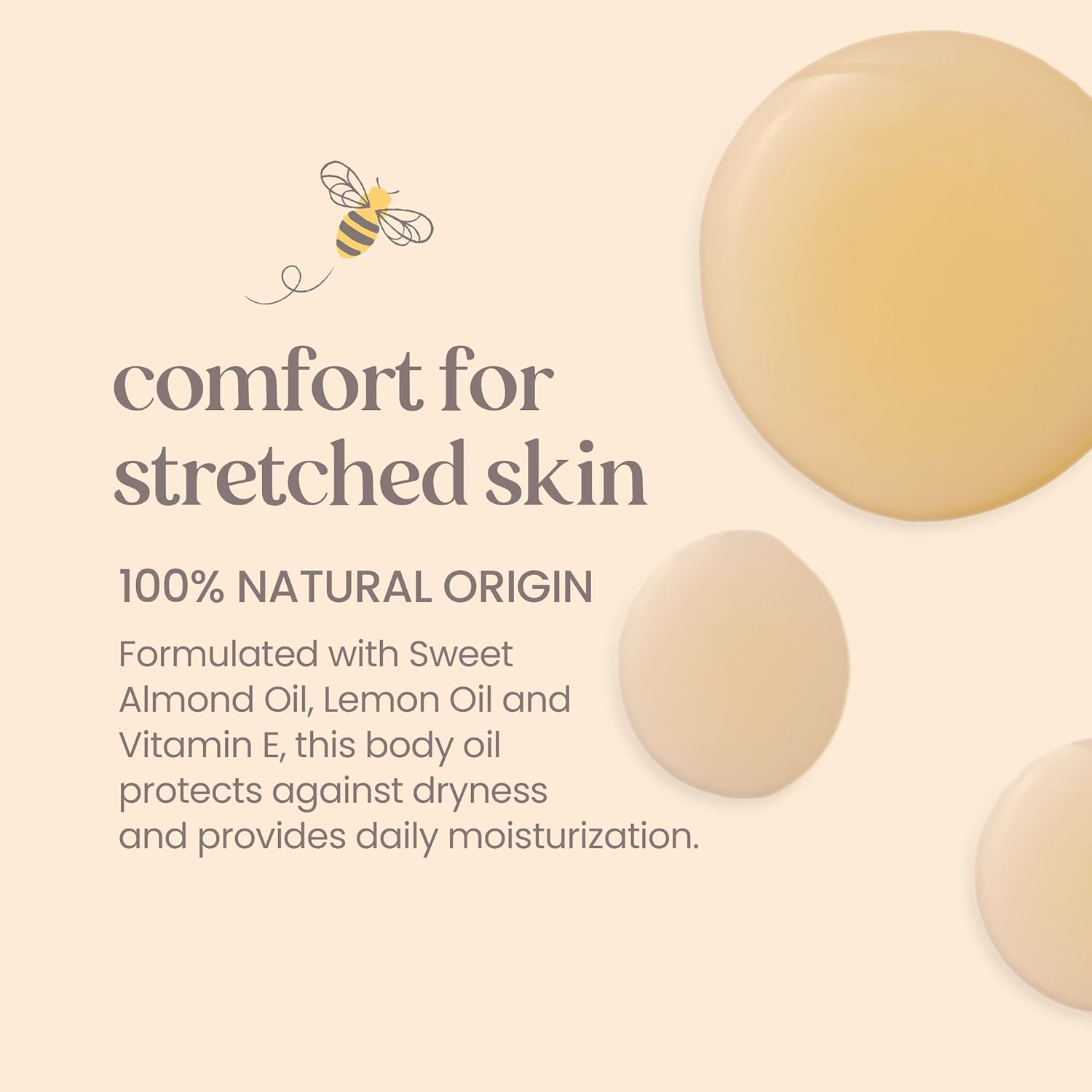 Burt's Bees Mama Body Oil with Vitamin E, 100% Natural Origin, 5 Fluid Ounces, Pack of 3 - Image 3