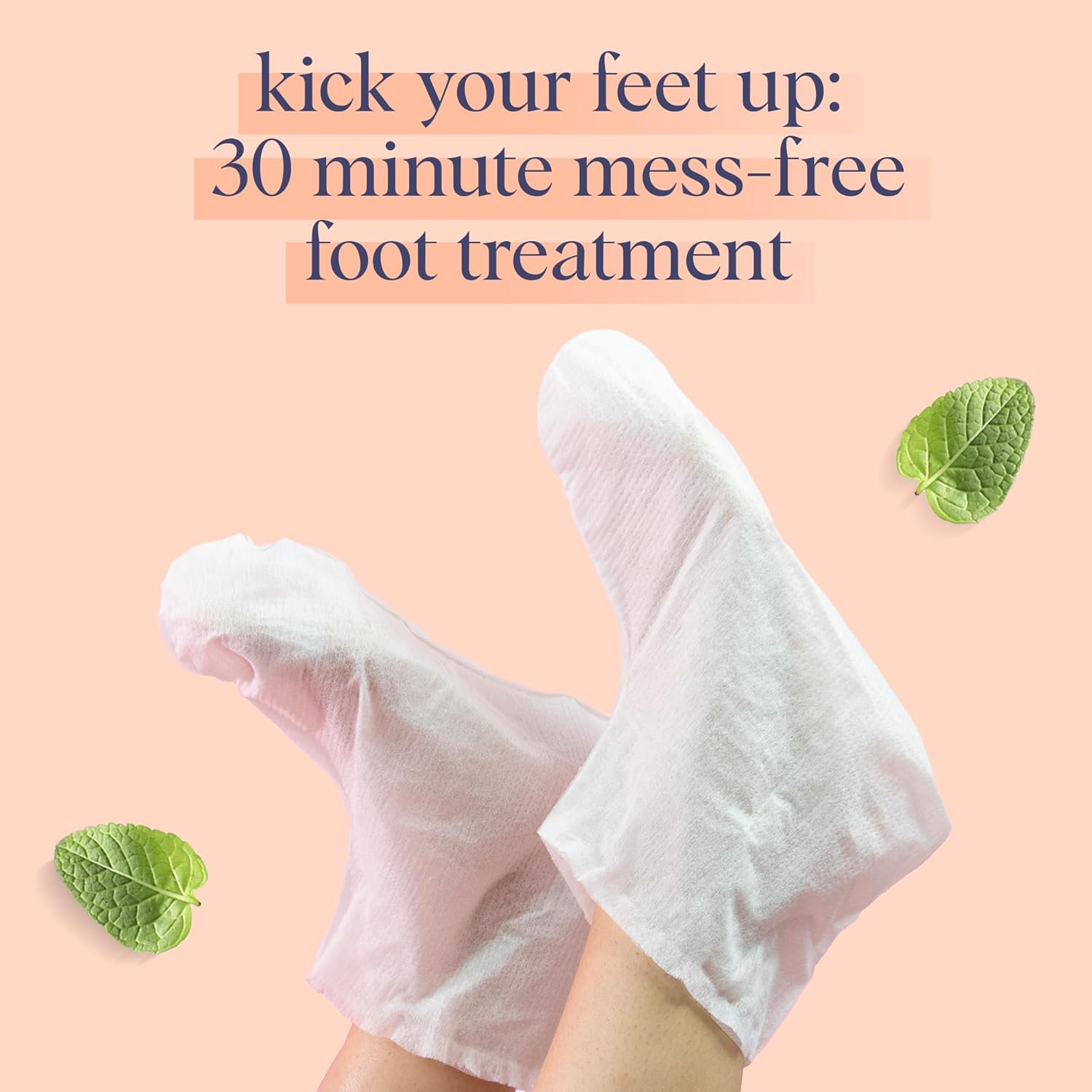 SpaLife Softening Care Foot Sockies (8-Pack) - Spearmint & Tea Tree Oil, Exfoliating Pack for Healthy Feet, Intensive Repair, Callus Remover Sockies, Dry Skin Solution, Moisturizing Foot Treatment - Image 5