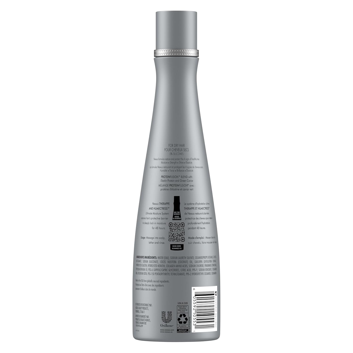 Nexxus Therappe Shampoo Ultimate Moisture For Dry Hair Silicone-Free 13.5 oz - Image 2