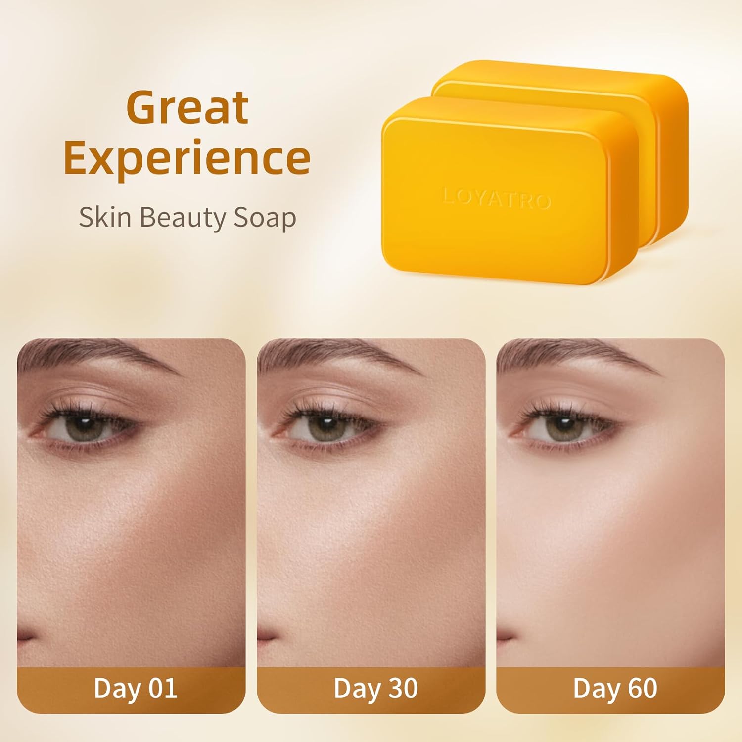Kojic Acid Turmeric Soap Bar Dark Spots for Face & Body, Deep Cleansing, Gentle Soap Sensitive Skin Formula, All Skin Types - Image 3