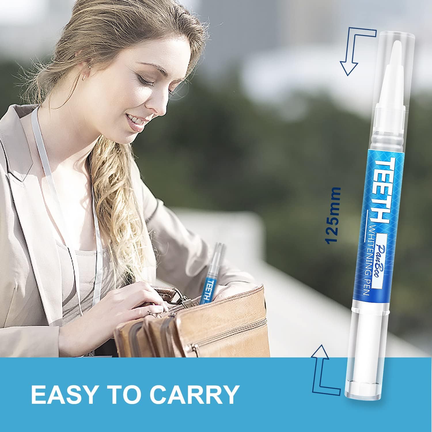 Teeth Whitening Pen 4+1(5 Pack), 70+ Treatments, Use Twice a Day Up to 1-6 Shade Whiter in 1-2 Weeks, 4 Whitening Pens plus 1 Desensitizing Pen, Effective, Painless and Enamel Safe Teeth Whitening Gel - Image 5