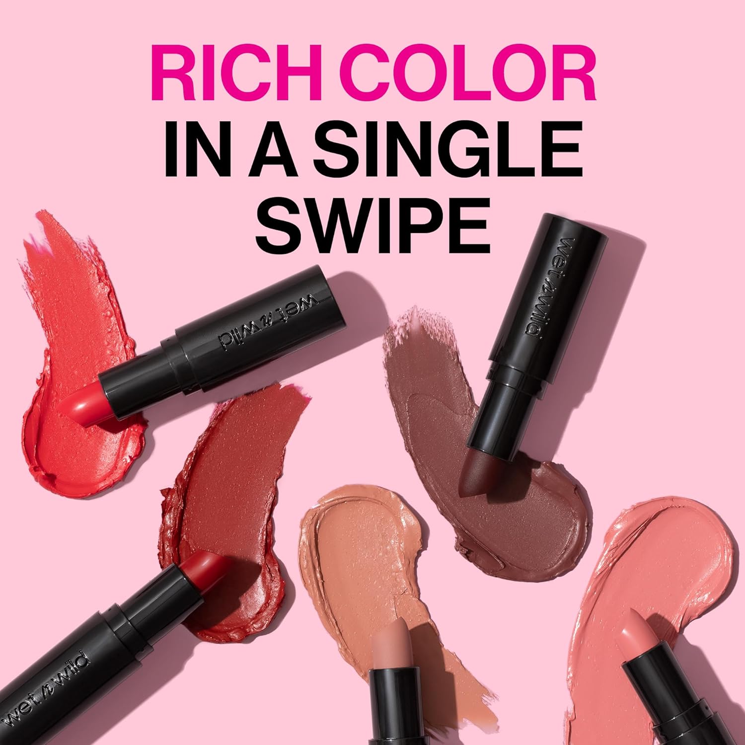 wet n wild Mega Last Matte Lip Color, Semi Matte Hyaluronic Acid Infused, Long Lasting Full Coverage for a Nourishing Pout, Cruelty-Free & Vegan - Think Pink - Image 4