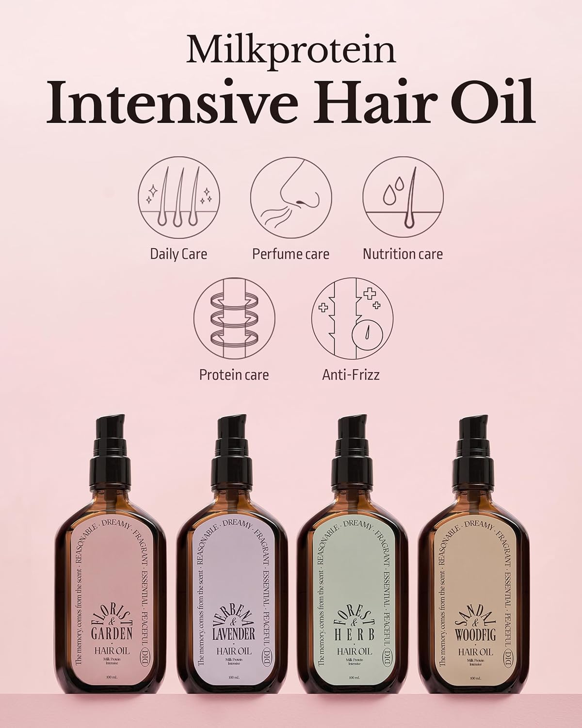 ODID Milk Protein Anti-Frizz Hair Serum with 10,000ppm Argan Oil 3.38 fl oz - Image 2