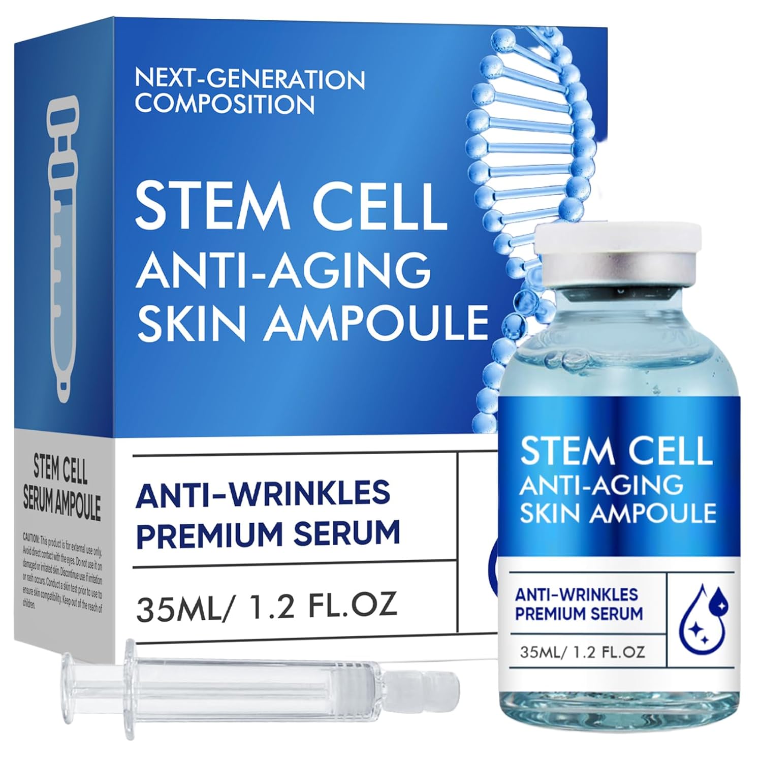 Stem Cell Anti-Aging Serum - Firm, Hydrate, and Renew Your Skin for a Youthful Glow,Strengthens and Moisturises Skin,Use with and Without MicroNeedling, Anti Aging & Smooth Wrinkles