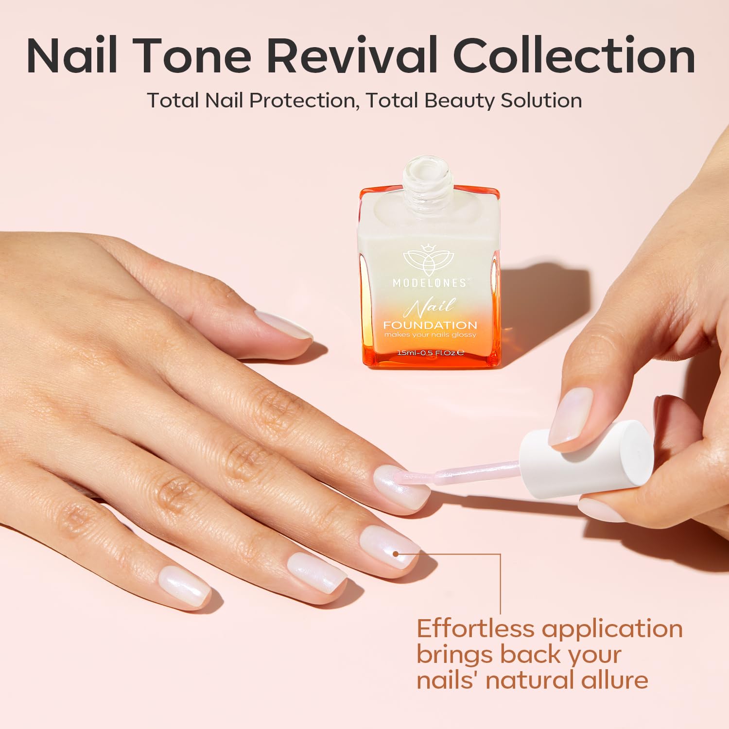 Modelones 15ml Milky White Nail Strengthener and Concealer for Damaged Nails - Image 5