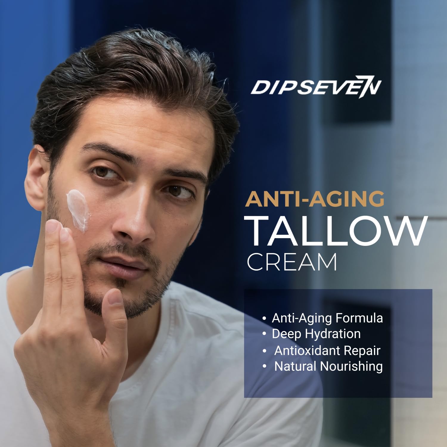 Men's Wrinkle Defense Beef Tallow for Face: Anti-Aging Cream For Men with Beef Tallow, Retinol & Peptides - Day & Night - Facial Skin Care - Anti Wrinkle Organic Face Cream Moisturizer - Image 2