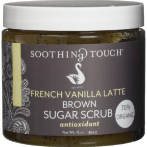 Soothing Touch, French Vanilla Latte Organic Brown Sugar Scrub, 16 oz