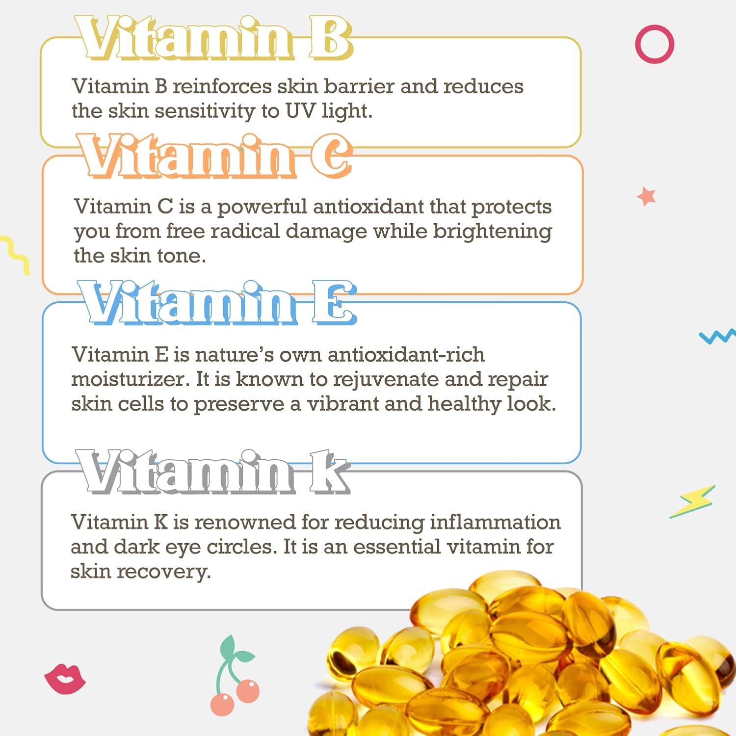 Purifect Good 4 Skin Multi-Vitamin Facial Serum 30ml with E B C K for All Skin Types - Image 3