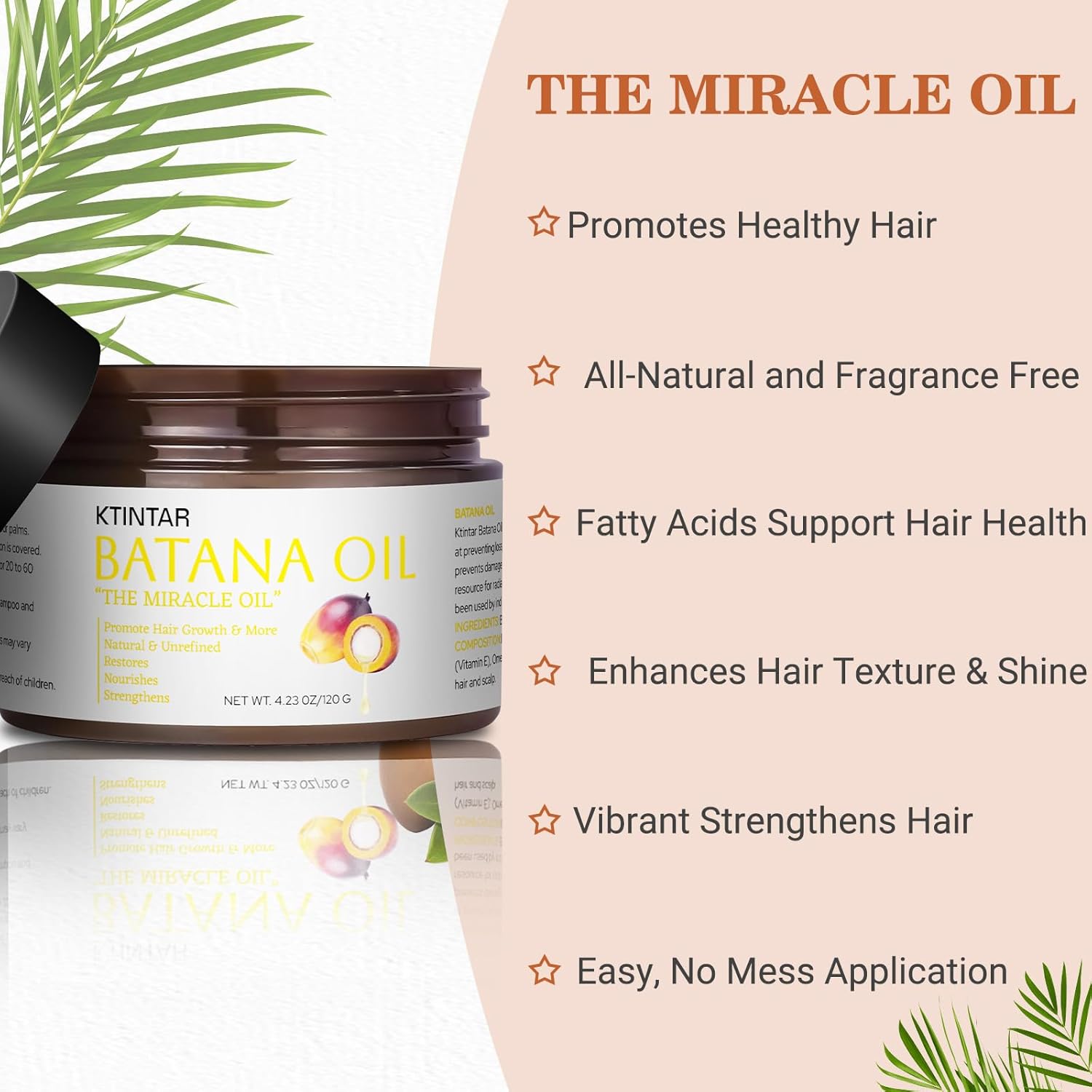 100% Natural Raw Batana Oil for Hair Growth Unrefined Organic 4.23 Fl Oz Pack of 1 - Image 5