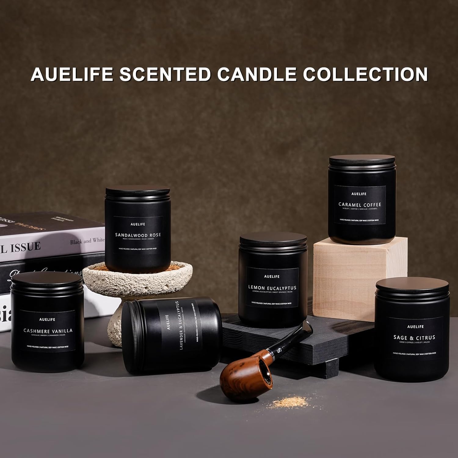 Caramel Coffee Candle | Men Scented Candles for Home, Candles Gifts for Women Men - Soy Candle for Home Scented - Aromatherapy Gifts for Men - 7oz 50 Hours Long Burning - Image 5