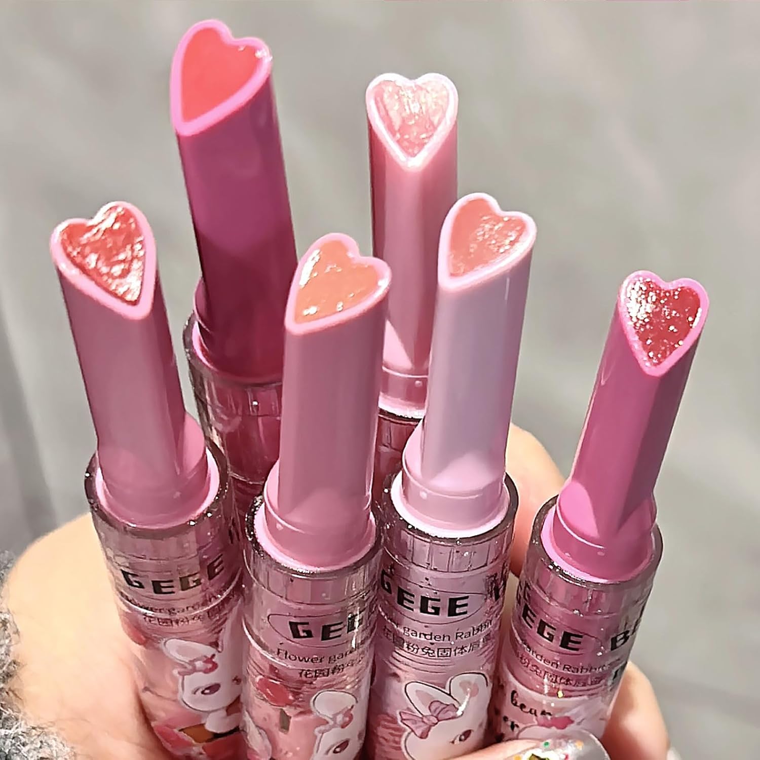 3-Color Jelly Lipstick Gift Set with Heart Shape Lip Stain Hydrating Balm for Kissable Lips - Image 6