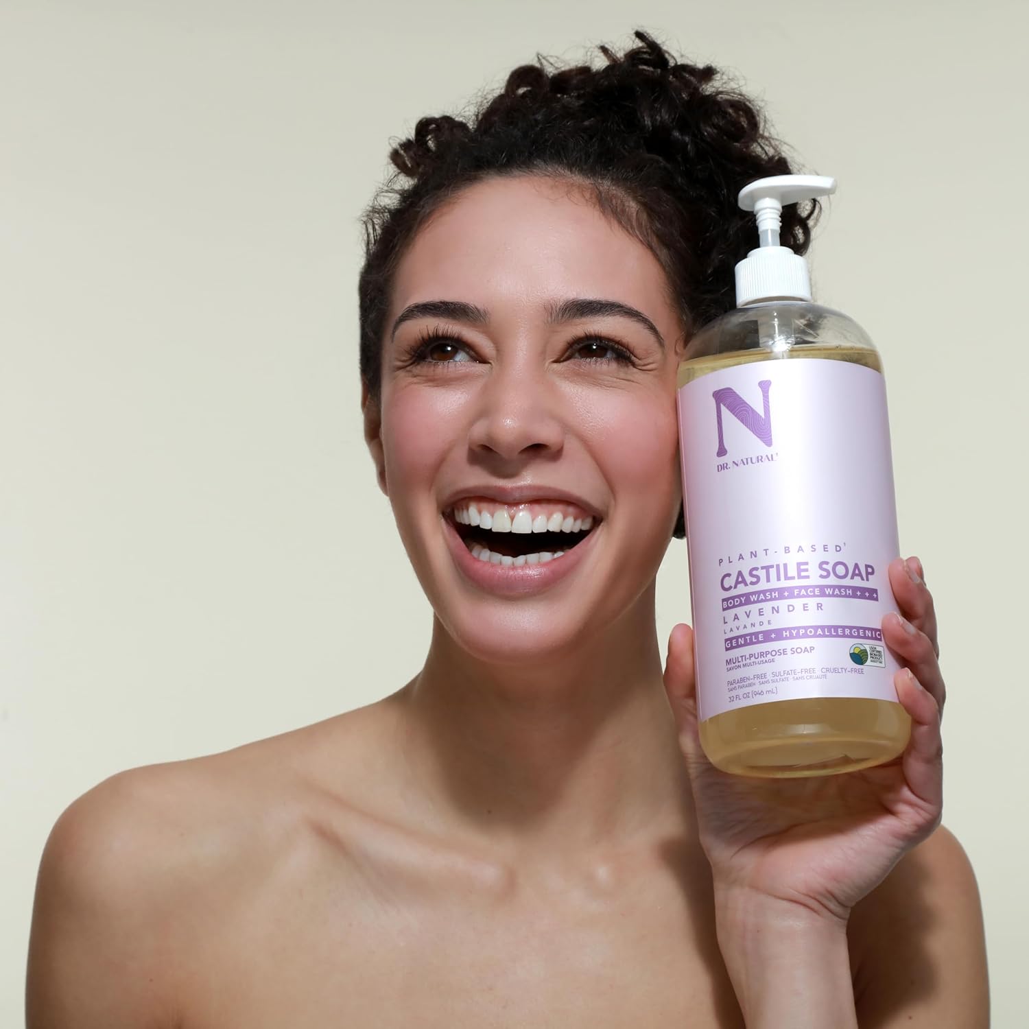 Dr. Natural 32 oz Lavender Castile Liquid Soap Organic Shea Butter Gentle Cleaning - Image 5