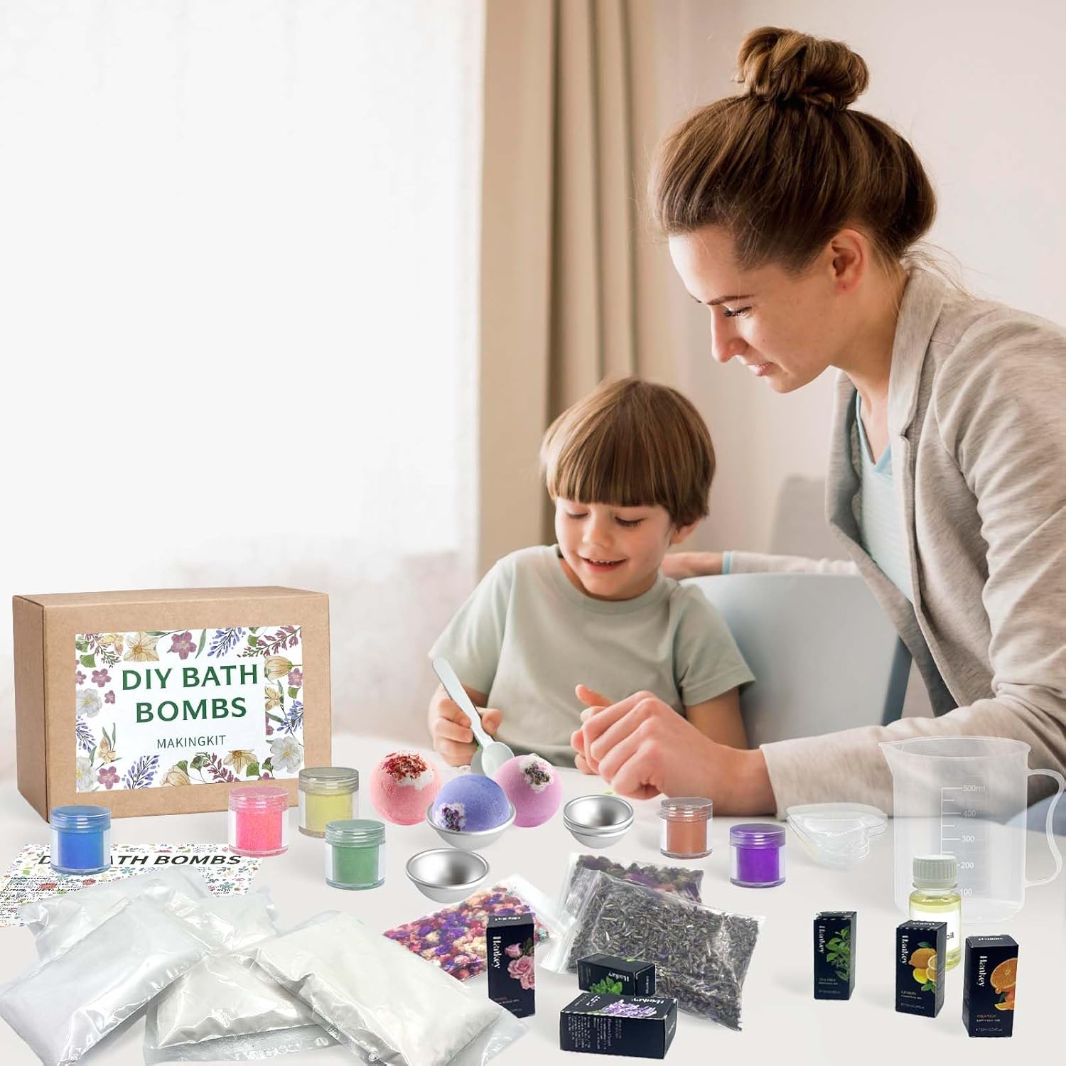 33-Piece DIY Bath Bomb Making Kit with Soap Supplies for Women and Girls - Image 5