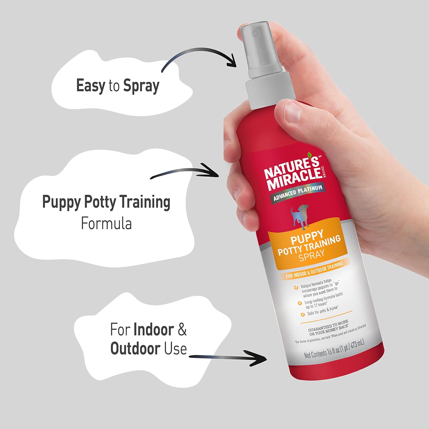 Nature’s Miracle Advanced Platinum Puppy Potty Training Spray, 16 Ounces, Dog Training Aid - Image 5