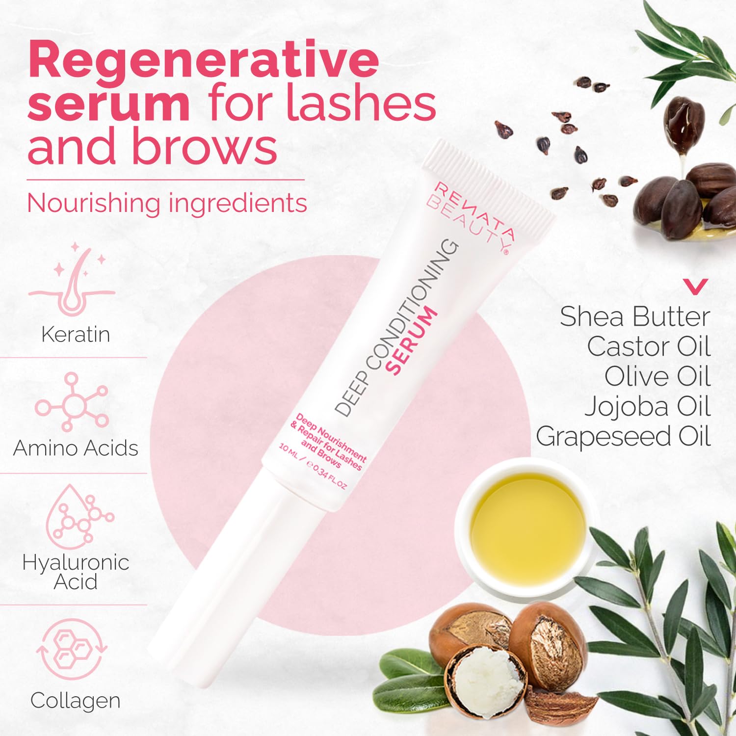 Renata Beauty Lash & Brow Regenerating Conditioner Serum for Post-Lamination & Lash Lift Aftercare Daily Use - Image 3