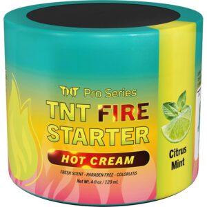 TNT Firestarter Workout Enhancer Sweat Gel: Hot Cream for Tummy Belly Firming, Sweet Scent - Thigh & Arm Hot Sweat Cream: Exercise Thermogenic Cream for Men & Women, Skin Tightening Heat Lotion