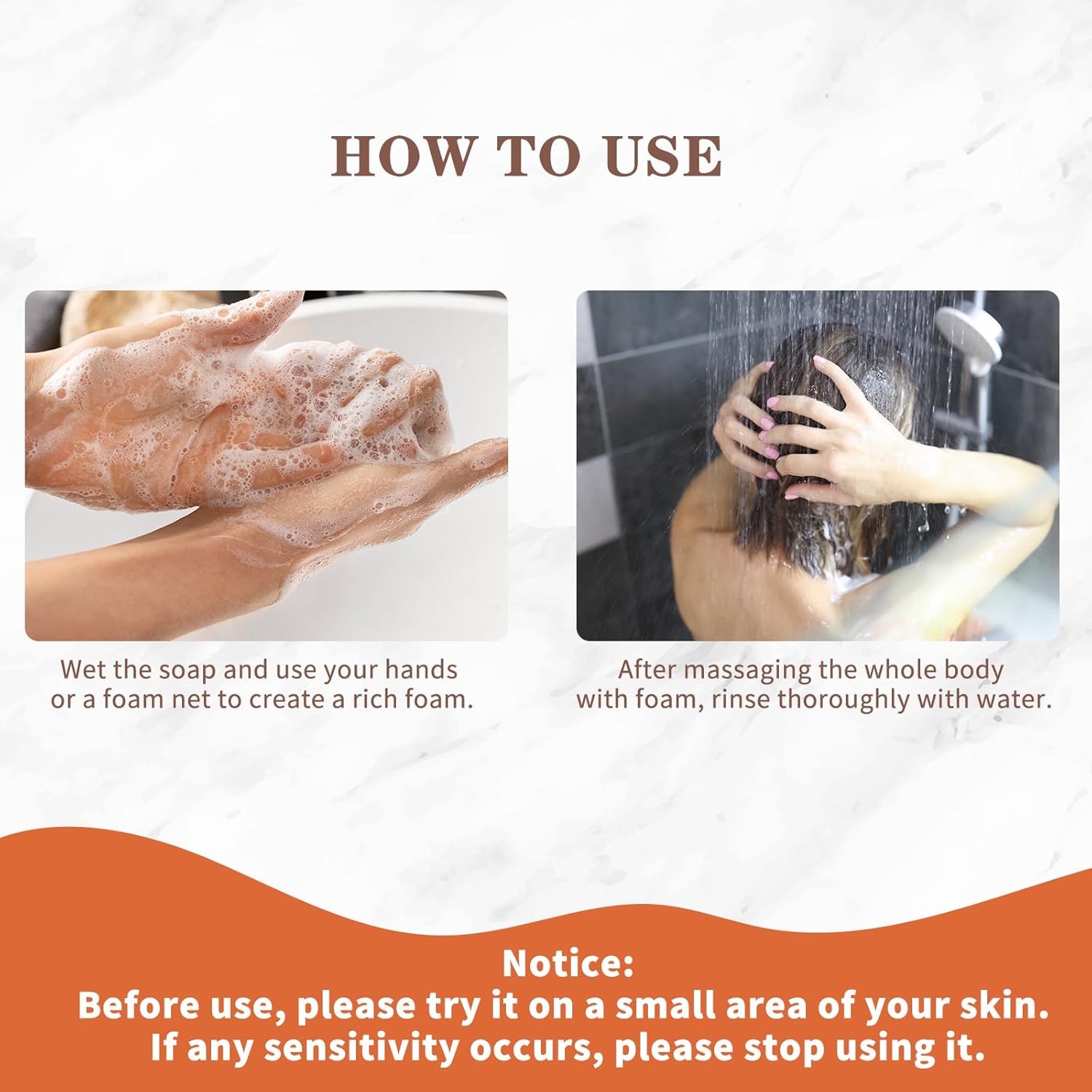 Glutathione Kojic Acid Soap, 5 oz Glutathione Soap Bars with Glutathione, Vitamin C, Collagen for Rejuvenating Skin, Reduces the Appearance of Dark Spots Fine Lines with a Foaming Net- 2 x 142g - Image 6