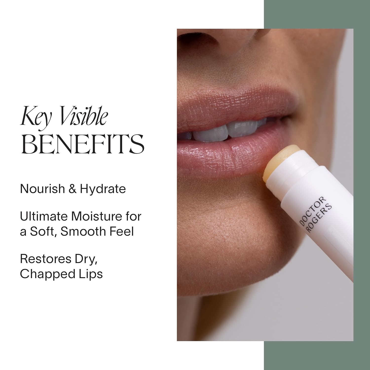 Doctor Rogers Lip Balm. Hydrating & Softening Lip Moisturizer for Very Dry Lips, Natural & Hypoallergenic, 0.15 Ounce (4.25 g) Tube - Image 2