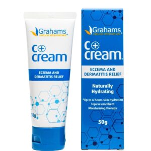 C+ Eczema Cream for Adults - Lotion for Extremely Dry Skin, Inflammation, Redness, Itch Relief & Dermatitis - Manuka Honey & Calendula - Clinically Proven - Steroid-Free (1 x 1.76oz)