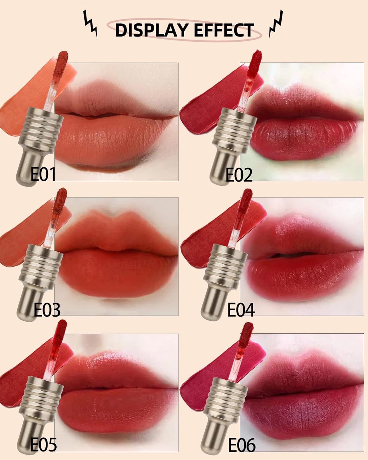 Velvet Lip Mud Tinted, Matte Lip Cream Lip Gloss, Velvet Matte Finish, Blendable High-Pigmentation Silky Creamy Texture, Lightweight, Soft Lipstick,Mother's Day Makeup Gift for Women Girl-#05 - Image 2