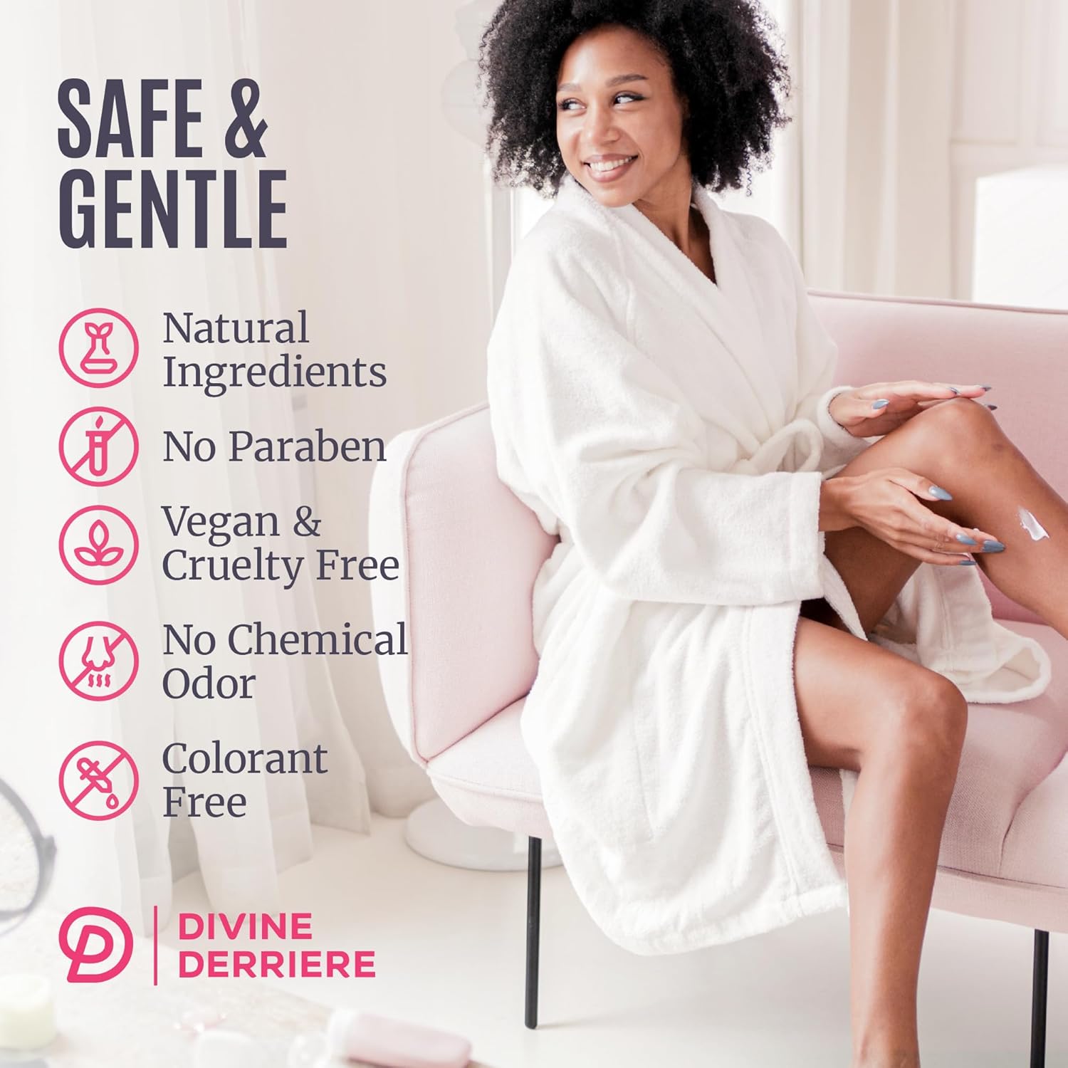 Divine Derriere Intimate Dark Spot Remover for Body, Face, Bikini and Sensitive Areas - Dark Spot Corrector Cream for Intimate Areas Contains Mulberry Extract, Alpha Arbutin, Peptide - Image 4