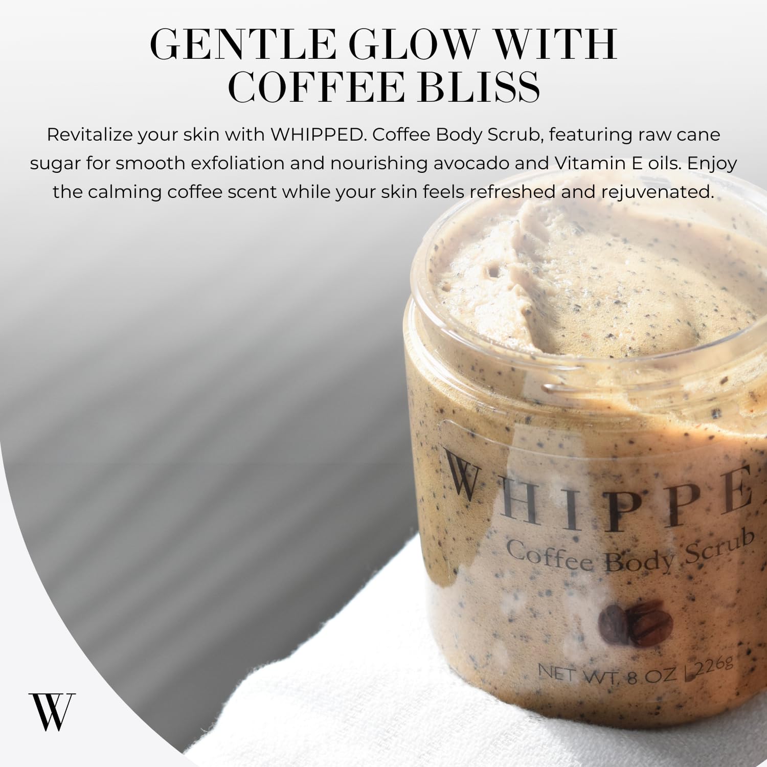 Exfoliating Coffee Body Scrub 8 oz for Smooth, Invigorated Skin - Image 2